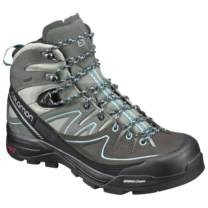 Salomon Singapore Womens Hiking Boots - X ALP MID LTR GTX® W Grey/Black | 05967-TPWQ